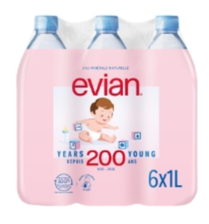 EVIAN 6x1L